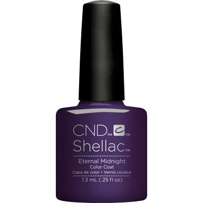 CND - Shellac Eternal Midnight (0.25 oz) - Gel Polish - Nail Polish at Beyond Polish
