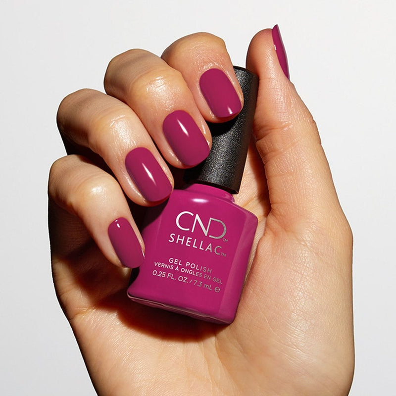 CND - Shellac How Merlot (0.25 oz) - Gel Polish - Nail Polish at Beyond Polish