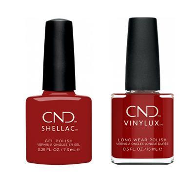 CND - Shellac & Vinylux Combo - Bordeaux Babe - Gel & Lacquer Polish - Nail Polish at Beyond Polish