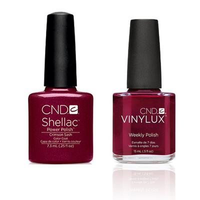 CND - Shellac & Vinylux Combo - Crimson Sash - Gel & Lacquer Polish - Nail Polish at Beyond Polish