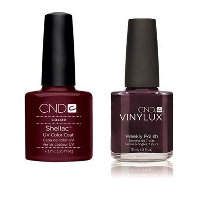 CND - Shellac & Vinylux Combo - Dark Lava - Gel & Lacquer Polish - Nail Polish at Beyond Polish