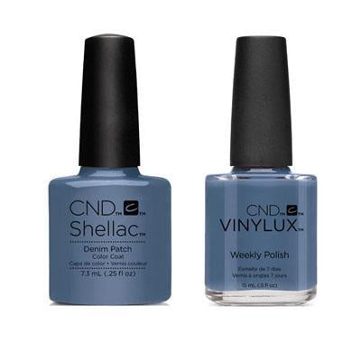 CND - Shellac & Vinylux Combo - Denim Patch - Gel & Lacquer Polish - Nail Polish at Beyond Polish