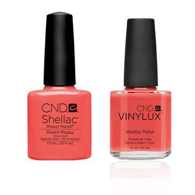CND - Shellac & Vinylux Combo - Desert Poppy - Gel & Lacquer Polish - Nail Polish at Beyond Polish