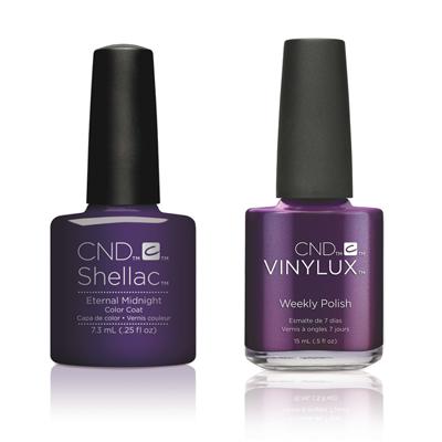 CND - Shellac & Vinylux Combo - Eternal Midnight - Gel & Lacquer Polish - Nail Polish at Beyond Polish