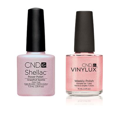 CND - Shellac & Vinylux Combo - Grapefruit Sparkle - Gel & Lacquer Polish - Nail Polish at Beyond Polish