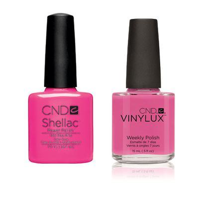 CND - Shellac & Vinylux Combo - Hot Pop Pink - Gel & Lacquer Polish - Nail Polish at Beyond Polish