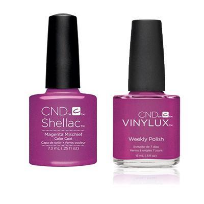 CND - Shellac & Vinylux Combo - Magenta Mischief - Gel & Lacquer Polish - Nail Polish at Beyond Polish