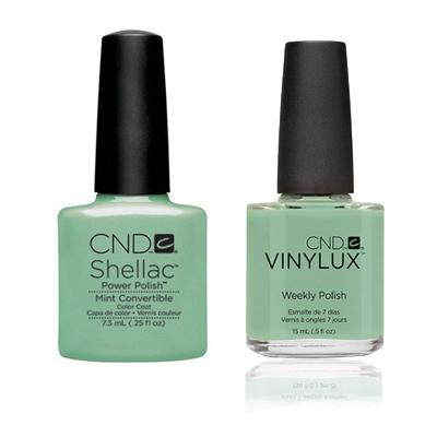 CND - Shellac & Vinylux Combo - Mint Convertible - Gel & Lacquer Polish - Nail Polish at Beyond Polish