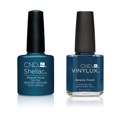 CND - Shellac & Vinylux Combo - Peacock Plume - Gel & Lacquer Polish - Nail Polish at Beyond Polish