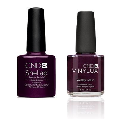 CND - Shellac & Vinylux Combo - Plum Paisley - Gel & Lacquer Polish - Nail Polish at Beyond Polish