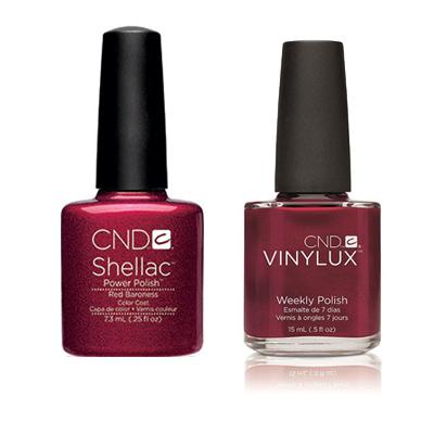 CND - Shellac & Vinylux Combo - Red Baroness - Gel & Lacquer Polish - Nail Polish at Beyond Polish