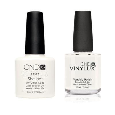 CND - Shellac & Vinylux Combo - Studio White - Gel & Lacquer Polish - Nail Polish at Beyond Polish