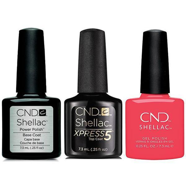 CND - Shellac Xpress5 Combo - Base, Top & Charm (0.25 oz) - Gel Polish - Nail Polish at Beyond Polish