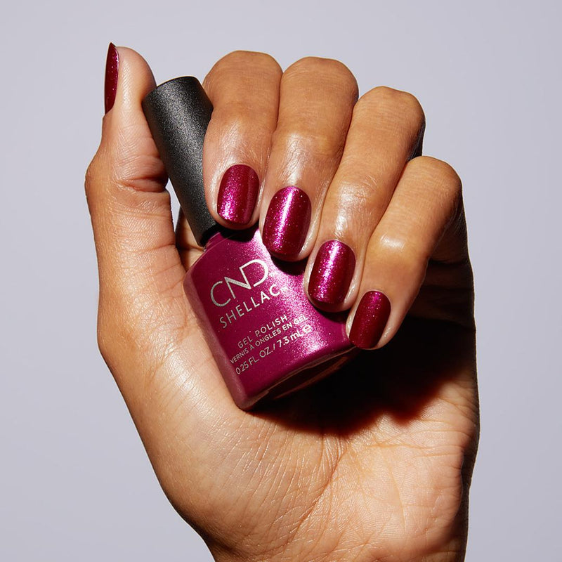 CND - Shellac Xpress5 Combo - Base, Top & Drama Queen (0.25 oz) - Gel Polish - Nail Polish at Beyond Polish