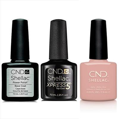 CND - Shellac Xpress5 Combo - Base, Top & Self-Lover (0.25 oz) - Gel Polish - Nail Polish at Beyond Polish