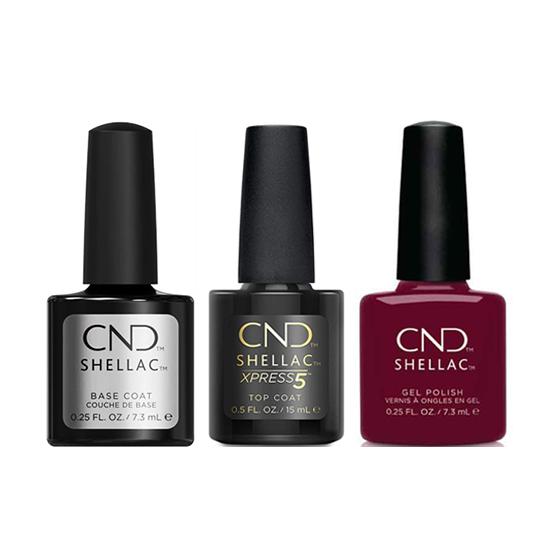 CND - Shellac Xpress5 Combo - Base, Top & Signature Lipstick - Gel Polish - Nail Polish at Beyond Polish