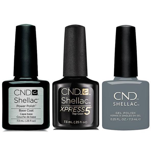 CND - Shellac Xpress5 Combo - Base, Top & Whisper (0.25 oz) - Gel Polish - Nail Polish at Beyond Polish