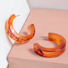 Chunky Resin Hoops - Earrings - Nail Polish at Beyond Polish