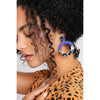 Cobalt Resin Drop Earrings - Earrings - Nail Polish at Beyond Polish