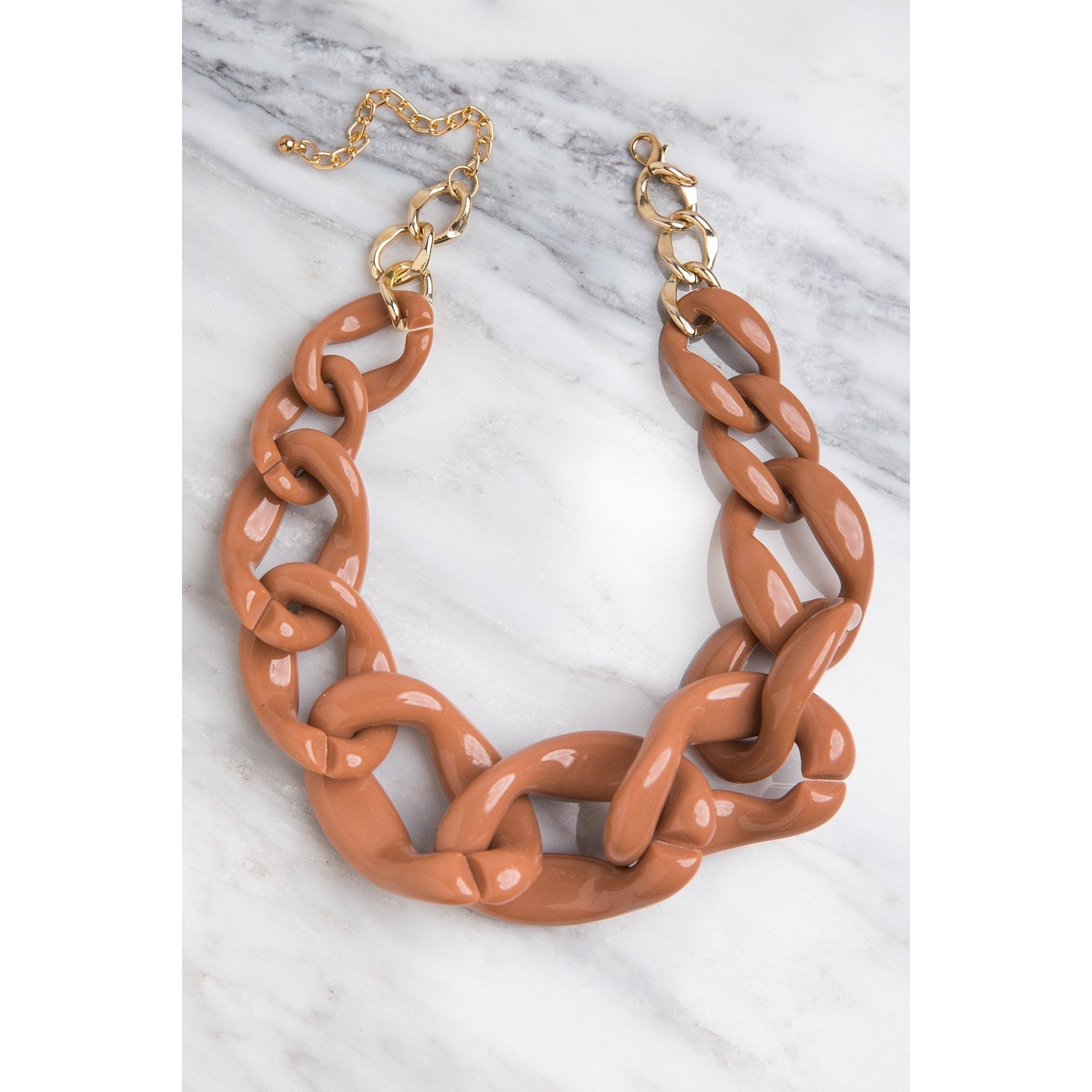 Cora Statement Chain Necklace - Necklaces - Nail Polish at Beyond Polish