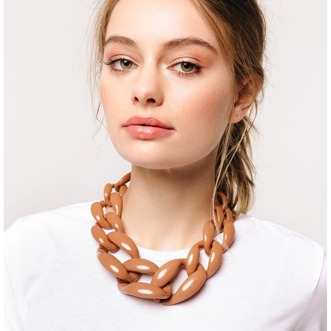 Cora Statement Chain Necklace - Necklaces - Nail Polish at Beyond Polish