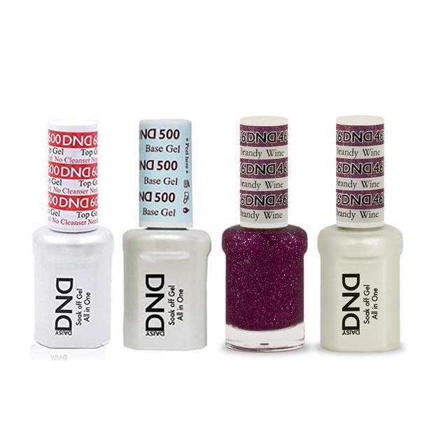 DND - #500#600 Base, Top, Gel & Lacquer Combo - Brandy Wine - #466 - Gel & Lacquer Polish - Nail Polish at Beyond Polish