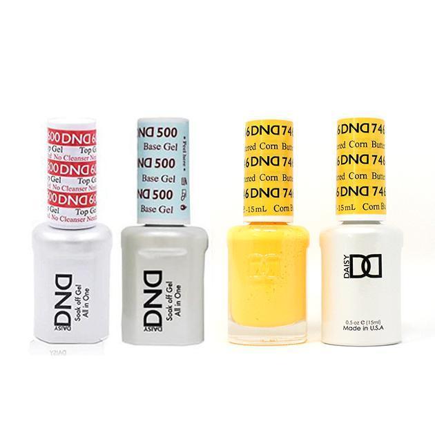 DND - #500#600 Base, Top, Gel & Lacquer Combo - Buttered Corn - #746 - Gel & Lacquer Polish - Nail Polish at Beyond Polish