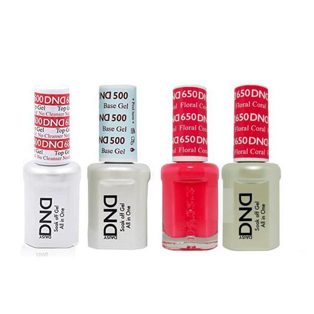 DND - #500#600 Base, Top, Gel & Lacquer Combo - Floral Coral - #650 - Gel & Lacquer Polish - Nail Polish at Beyond Polish