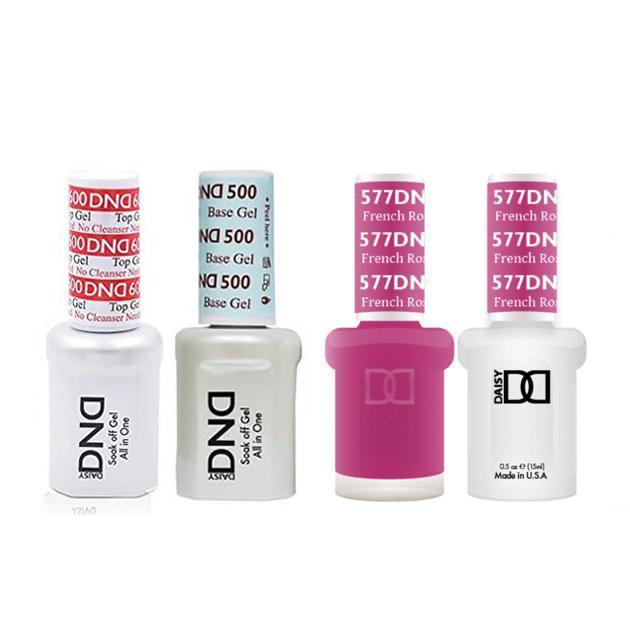 DND - #500#600 Base, Top, Gel & Lacquer Combo - French Rose - #577 - Gel & Lacquer Polish - Nail Polish at Beyond Polish