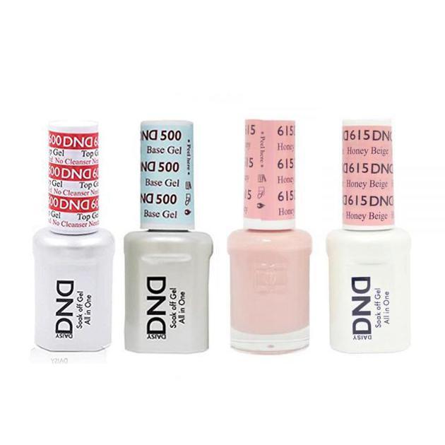 DND - #500#600 Base, Top, Gel & Lacquer Combo - Honey Beige - #615 - Gel & Lacquer Polish - Nail Polish at Beyond Polish