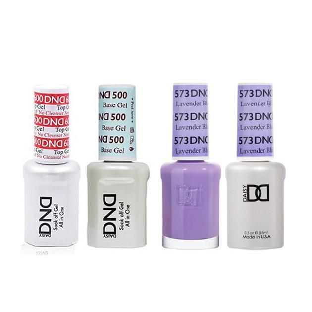 DND - #500#600 Base, Top, Gel & Lacquer Combo - Lavender Blue - #573 - Gel & Lacquer Polish - Nail Polish at Beyond Polish