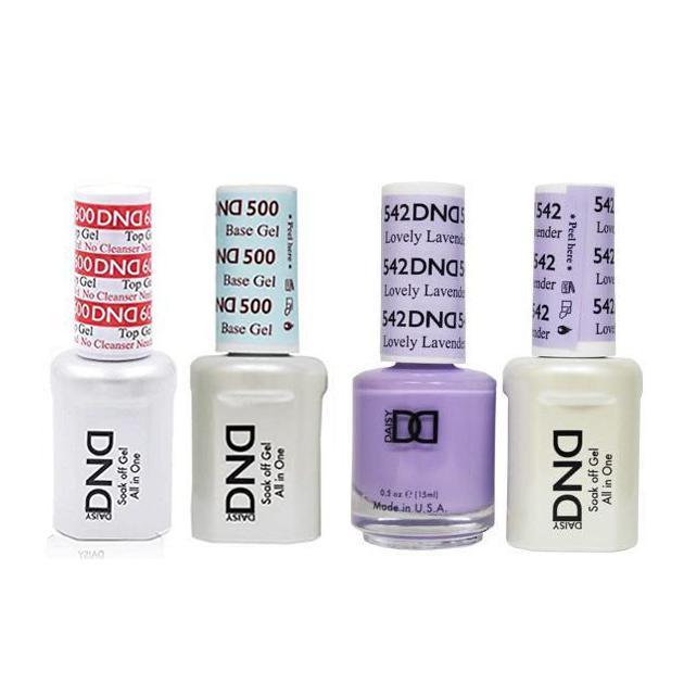 DND - #500#600 Base, Top, Gel & Lacquer Combo - Lovely Lavender - #542 - Gel & Lacquer Polish - Nail Polish at Beyond Polish