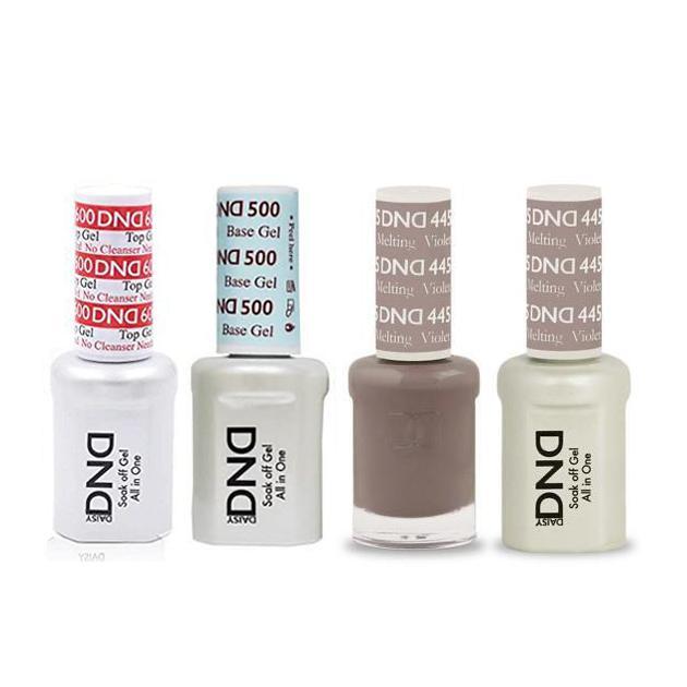 DND - #500#600 Base, Top, Gel & Lacquer Combo - Melting Violet - #445 - Gel & Lacquer Polish - Nail Polish at Beyond Polish