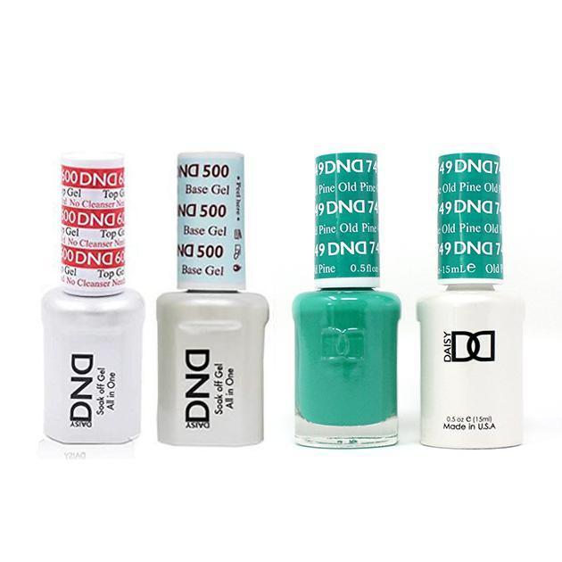 DND - #500#600 Base, Top, Gel & Lacquer Combo - Old Pine - #749 - Gel & Lacquer Polish - Nail Polish at Beyond Polish