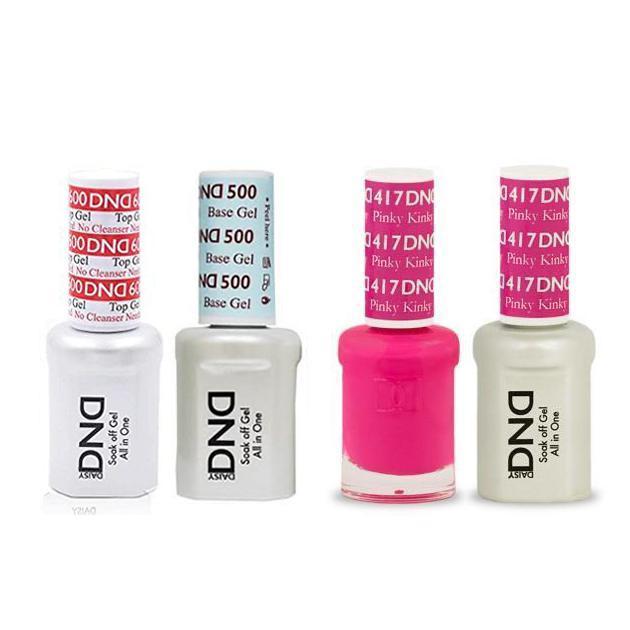 DND - #500#600 Base, Top, Gel & Lacquer Combo - Pinky Kinky - #417 - Gel & Lacquer Polish - Nail Polish at Beyond Polish