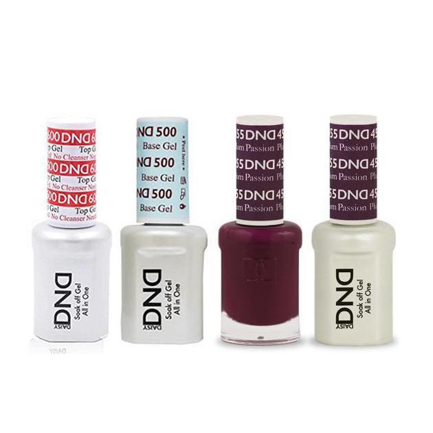 DND - #500#600 Base, Top, Gel & Lacquer Combo - Plum Passion - #455 - Gel & Lacquer Polish - Nail Polish at Beyond Polish