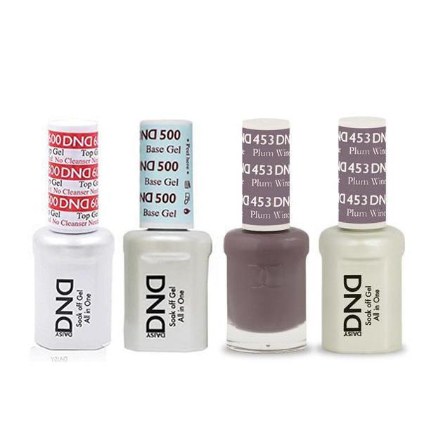 DND - #500#600 Base, Top, Gel & Lacquer Combo - Plum Wine - #453 - Gel & Lacquer Polish - Nail Polish at Beyond Polish