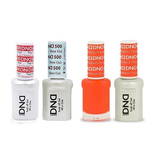 DND - #500#600 Base, Top, Gel & Lacquer Combo - Portland Orange - #422 - Gel & Lacquer Polish - Nail Polish at Beyond Polish