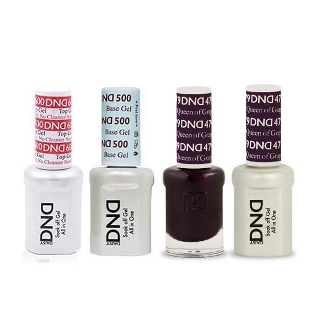 DND - #500#600 Base, Top, Gel & Lacquer Combo - Queen of Grape - #479 - Gel & Lacquer Polish - Nail Polish at Beyond Polish