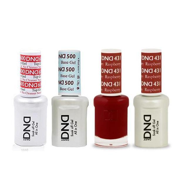 DND - #500#600 Base, Top, Gel & Lacquer Combo - Raspberry - #431 - Gel & Lacquer Polish - Nail Polish at Beyond Polish