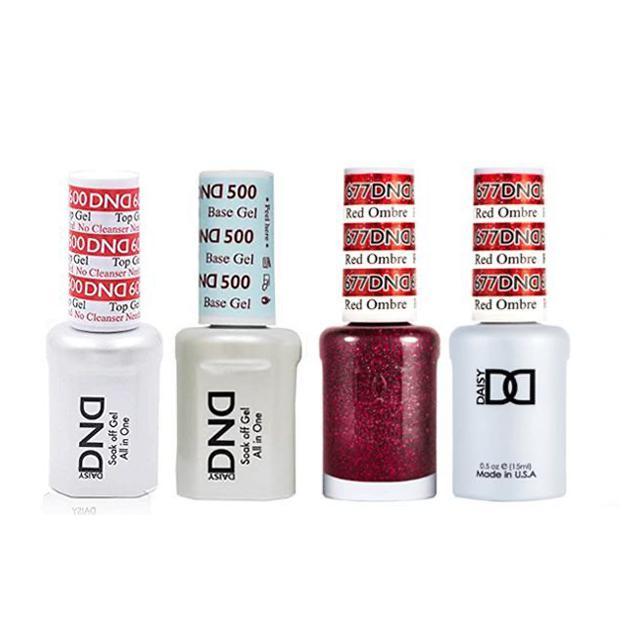 DND - #500#600 Base, Top, Gel & Lacquer Combo - Red Ombre - #677 - Gel & Lacquer Polish - Nail Polish at Beyond Polish
