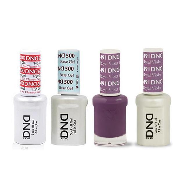 DND - #500#600 Base, Top, Gel & Lacquer Combo - Royal Violet - #491 - Gel & Lacquer Polish - Nail Polish at Beyond Polish