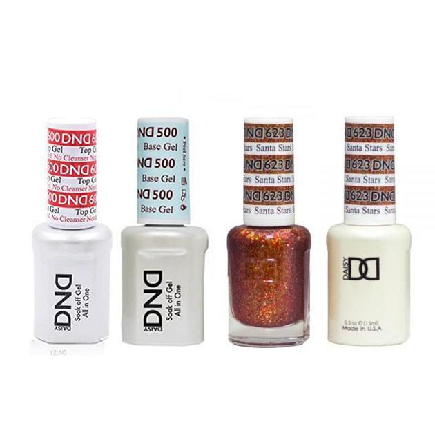 DND - #500#600 Base, Top, Gel & Lacquer Combo - Santa Stars - #623 - Gel & Lacquer Polish - Nail Polish at Beyond Polish