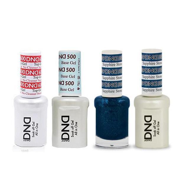 DND - #500#600 Base, Top, Gel & Lacquer Combo - Sapphire Stone - #509 - Gel & Lacquer Polish - Nail Polish at Beyond Polish