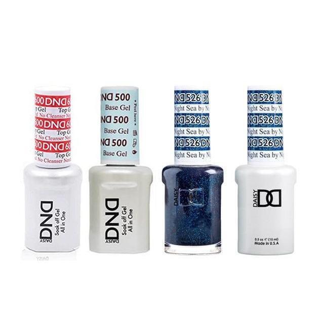 DND - #500#600 Base, Top, Gel & Lacquer Combo - Sea By Night - #526 - Gel & Lacquer Polish - Nail Polish at Beyond Polish
