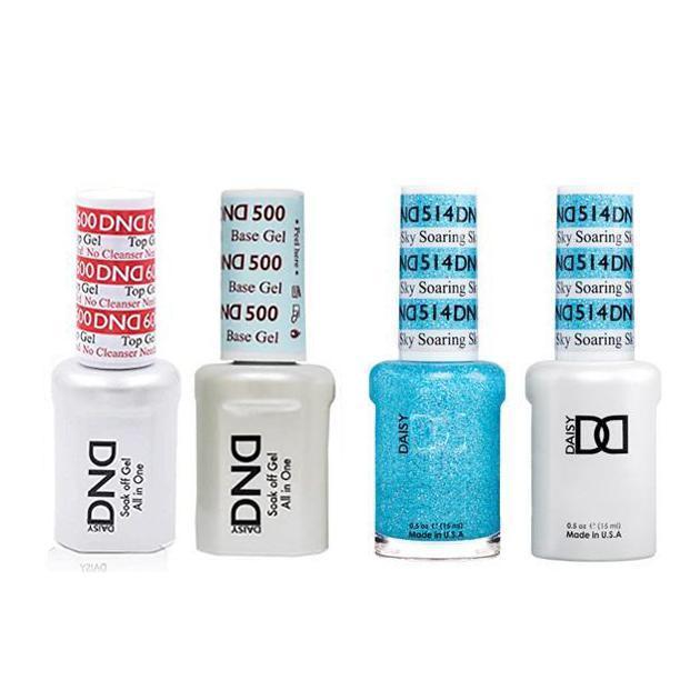 DND - #500#600 Base, Top, Gel & Lacquer Combo - Soaring Sky - #514 - Gel & Lacquer Polish - Nail Polish at Beyond Polish