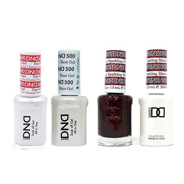 DND - #500#600 Base, Top, Gel & Lacquer Combo - Sparkling Shine - #767 - Gel & Lacquer Polish - Nail Polish at Beyond Polish