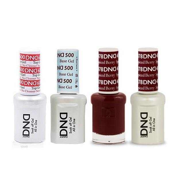 DND - #500#600 Base, Top, Gel & Lacquer Combo - Spiced Berry - #478 - Gel & Lacquer Polish - Nail Polish at Beyond Polish