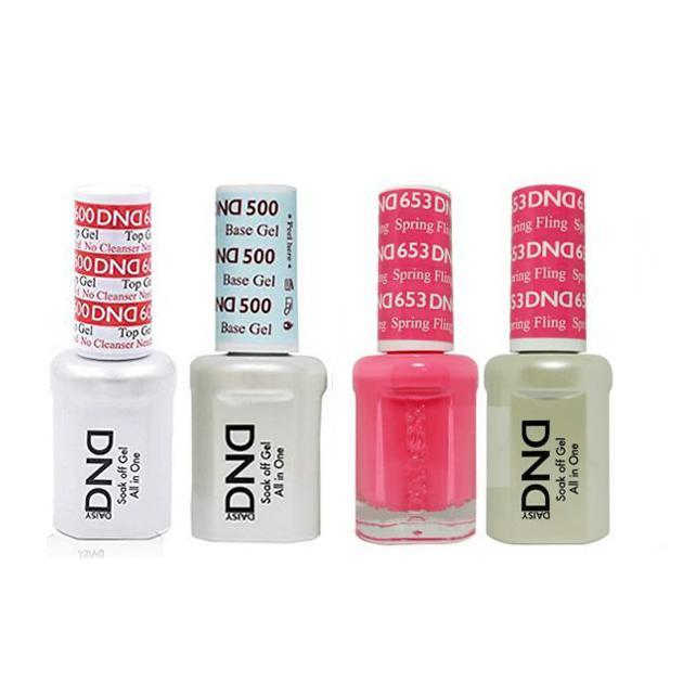 DND - #500#600 Base, Top, Gel & Lacquer Combo - Spring Fling - #653 - Gel & Lacquer Polish - Nail Polish at Beyond Polish