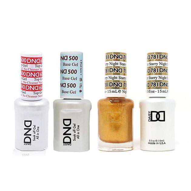 DND - #500#600 Base, Top, Gel & Lacquer Combo - Starry Night - #781 - Gel & Lacquer Polish - Nail Polish at Beyond Polish